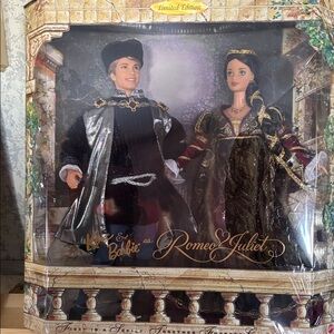 Barbie Limited Edition Romeo & Juliet Dolls - Black, Silver, Gold
